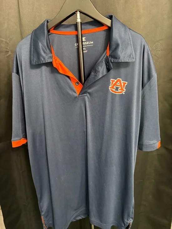 Colosseum Navy and Orange Auburn Polo - Picture 1 of 5